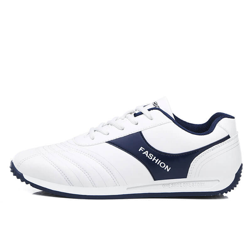 Casual White Skate Shoes - Wear-Resistant Social Sneakers for Men