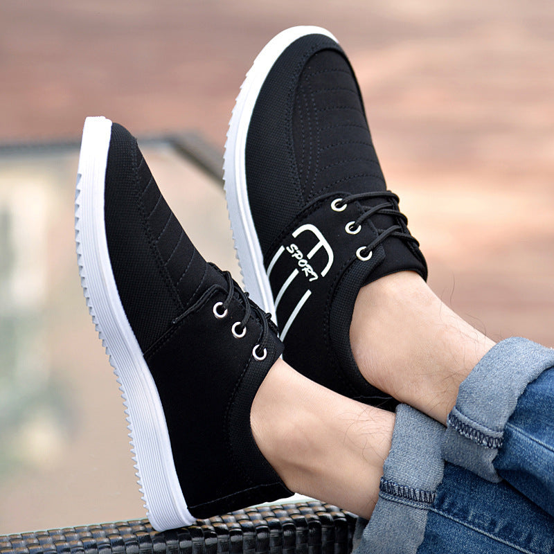 Men's Korean Fashion Air Cushion Shoes - Casual Slip-On Sneakers for Autumn