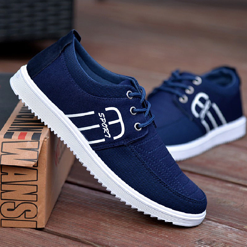 Men's Korean Fashion Air Cushion Shoes - Casual Slip-On Sneakers for Autumn