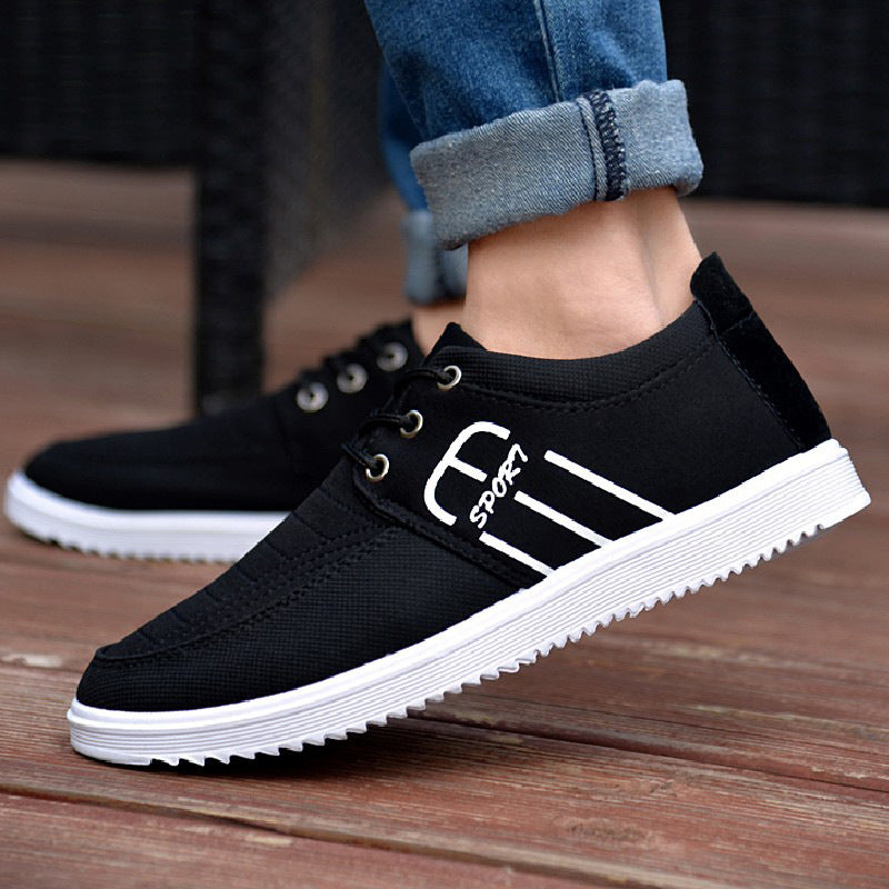 Men's Korean Fashion Air Cushion Shoes - Casual Slip-On Sneakers for Autumn