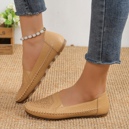 Women's Handmade Gommino Loafers - Casual Driving Shoes