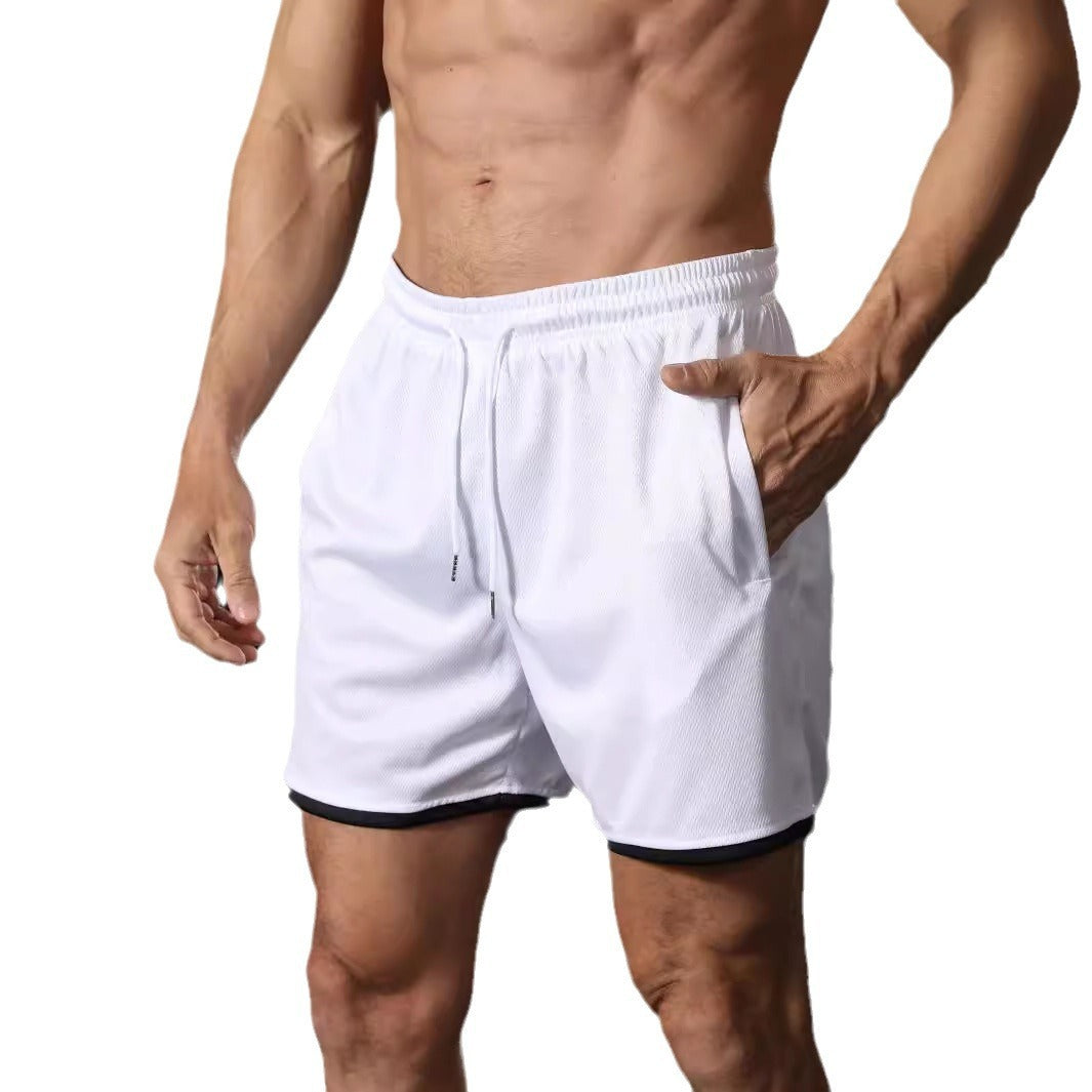 Men's Plus Size Sports Running Shorts - Breathable Wicking Beach Athletic Shorts