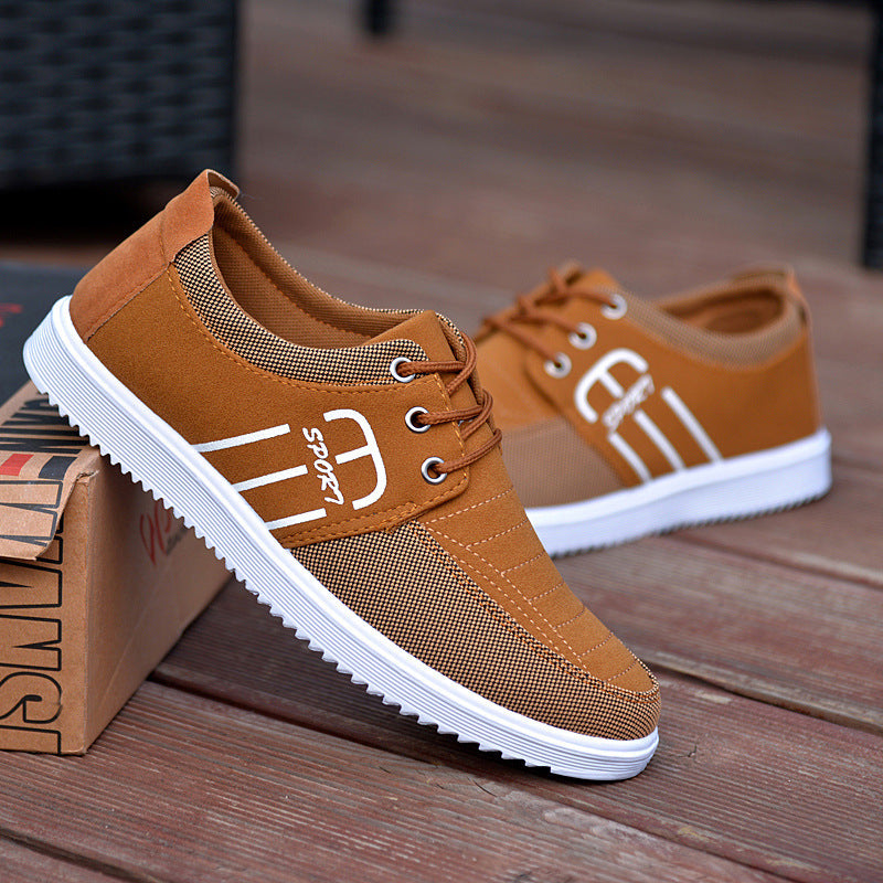 Men's Korean Fashion Air Cushion Shoes - Casual Slip-On Sneakers for Autumn