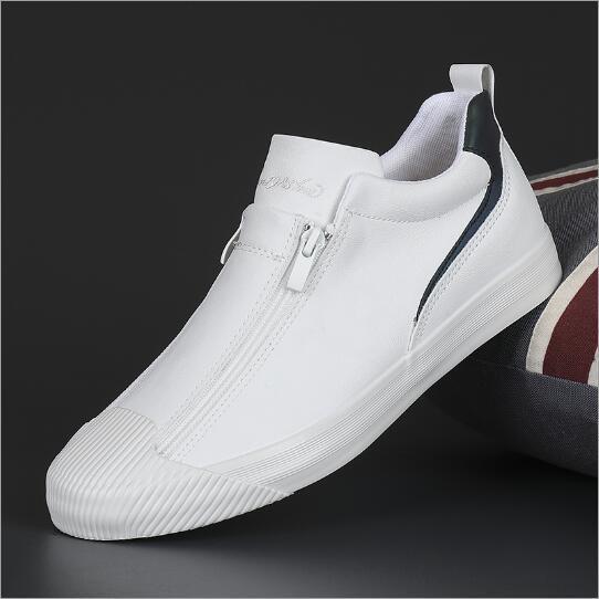 Double Zipper Board Shoes - Casual Skate Sneakers for Men