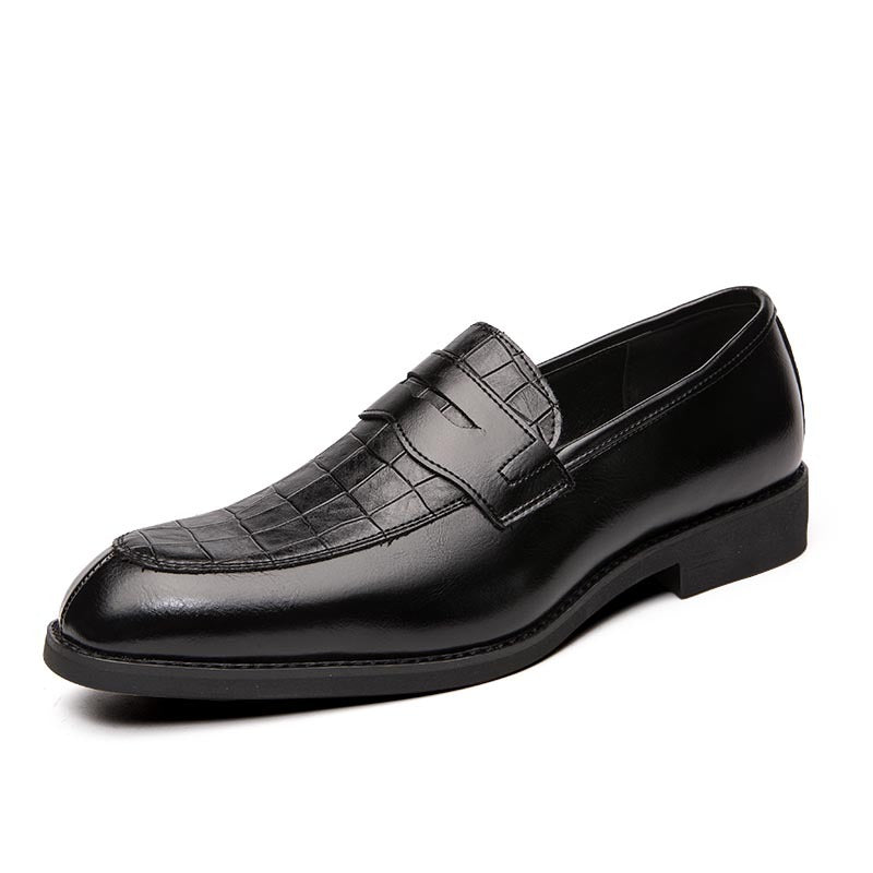 European Leather Business Dress Shoes - Men's Pointed Large Size Formal