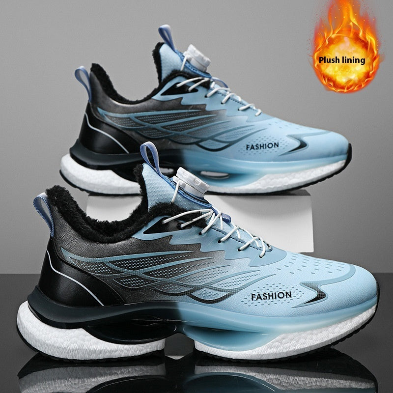 Men's Rotating Button Running Sneakers - Advanced Athletic Shoes