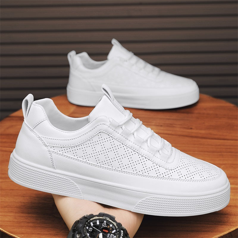 Thick Bottom Platform Sneakers - Stylish Lace-Up Casual Shoes