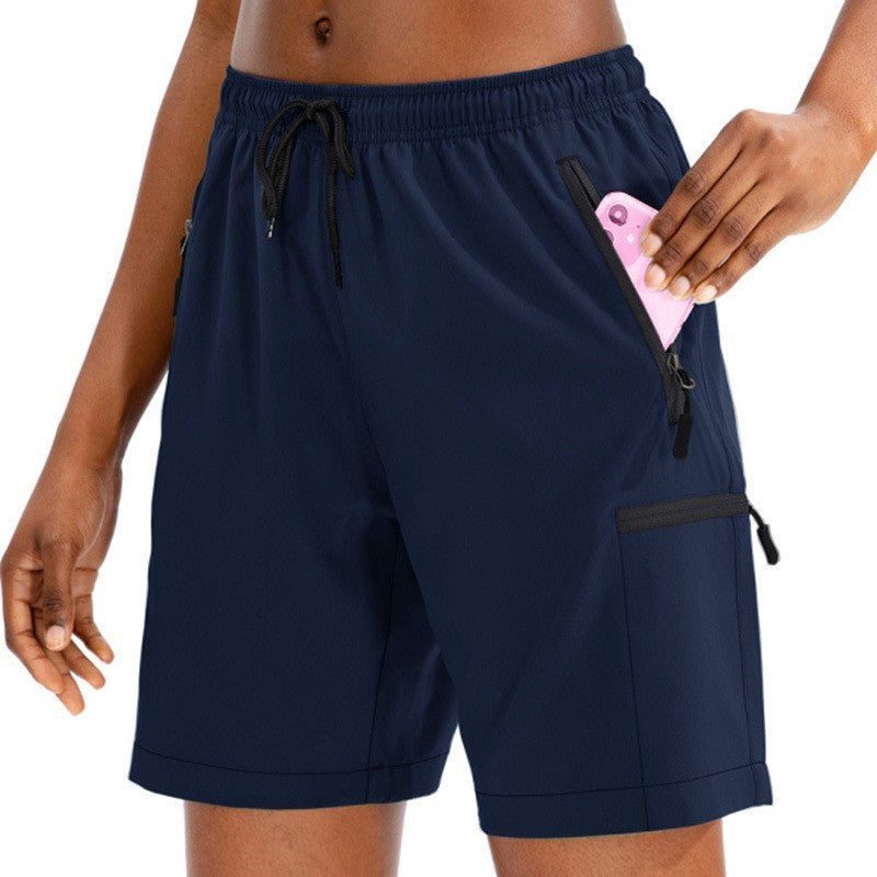 Women's Outdoor Leisure Track Shorts - Loose Fit Quick-Drying Workout Shorts