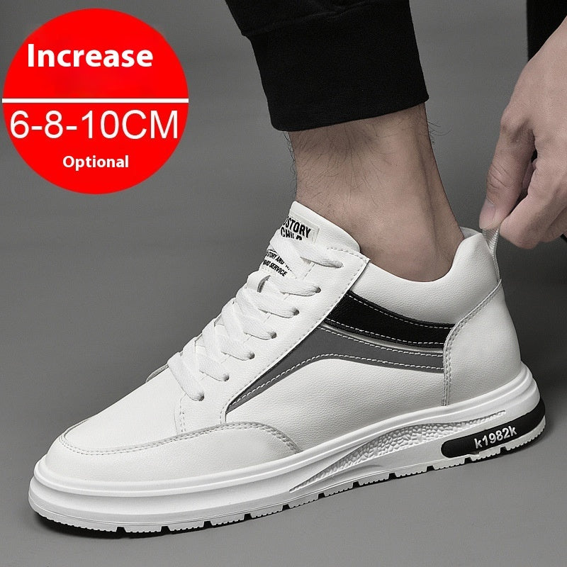 Men's Height Increasing Elevator Sneakers - Invisible Lift Casual Shoes