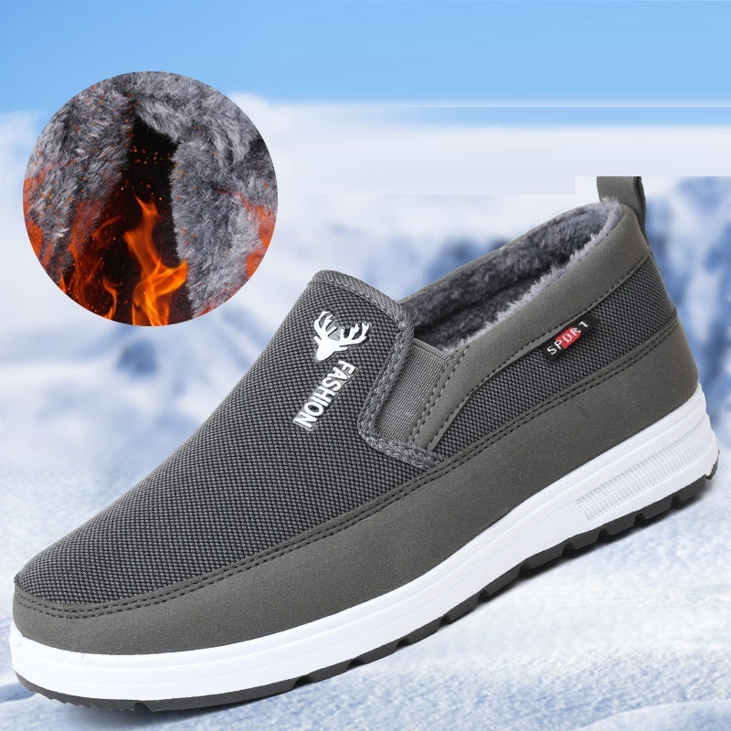 Men's Velvet Cotton-Padded Shoes - Warm Casual Shoes for Autumn & Winter