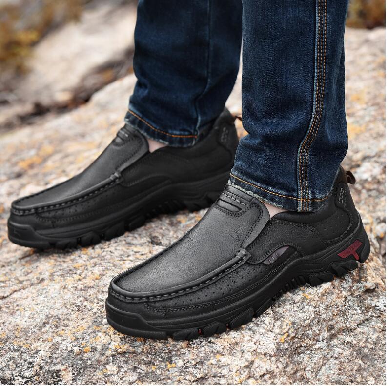 Men's Premium Cowhide Leather Dress Shoes - Multi-Function Formal Footwear