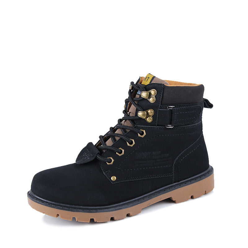 Men's High-Top Desert Work Boots - Tactical Outdoor Ankle Boots