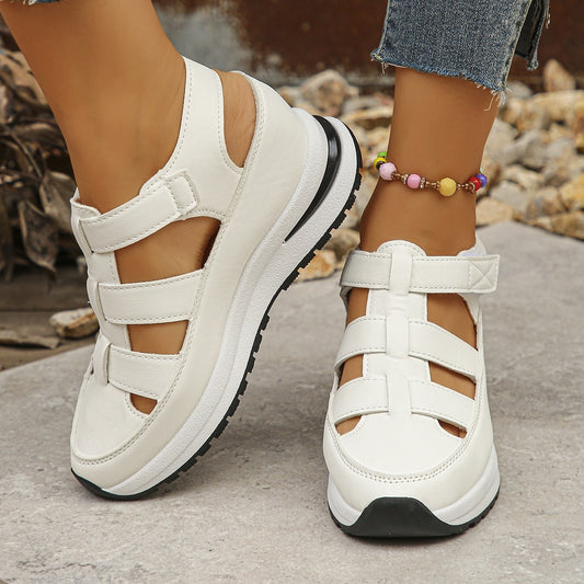 Women's Wedge Heel Hollow Shoes - Breathable Summer Sandals