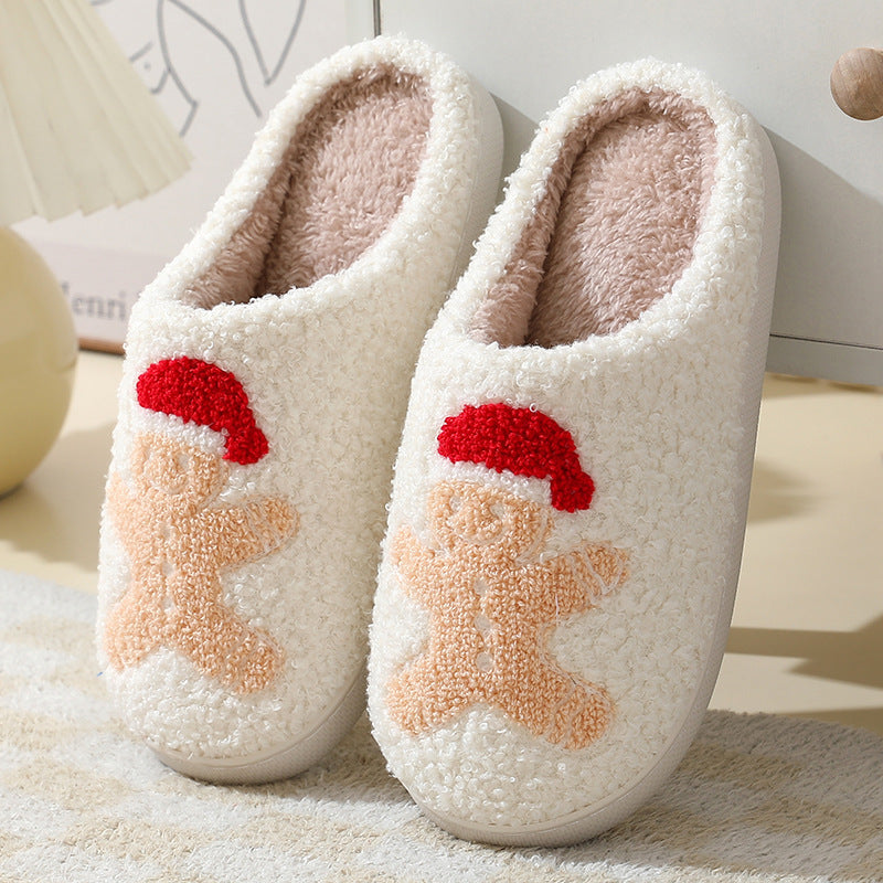 Unisex Christmas Santa Claus Slippers - Warm Winter Home Shoes