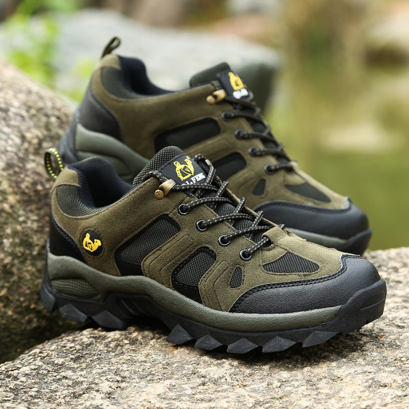 Men's Rugged Outdoor Hiking Shoes - All-Terrain Trail Boots
