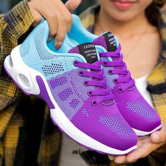 Women's Plus Size Air Cushion Running Sneakers - Casual Athletic Shoes