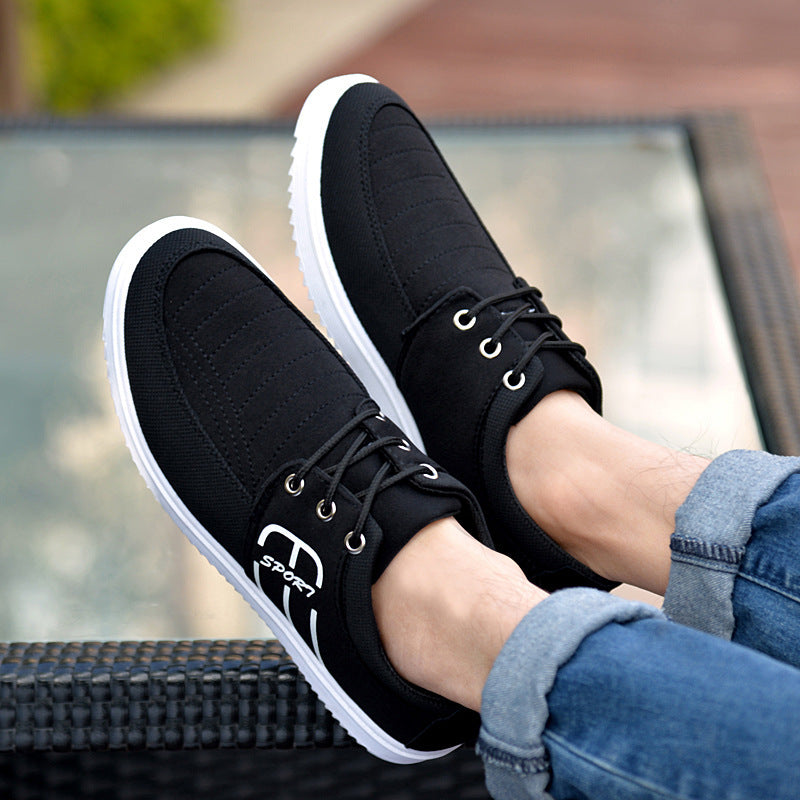Men's Korean Fashion Air Cushion Shoes - Casual Slip-On Sneakers for Autumn