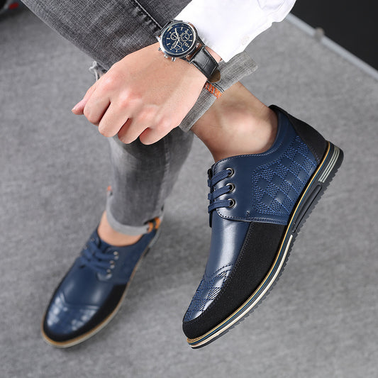 Men's British Style Plus Size Dress Shoes - Fashion Forward Extended Sizes