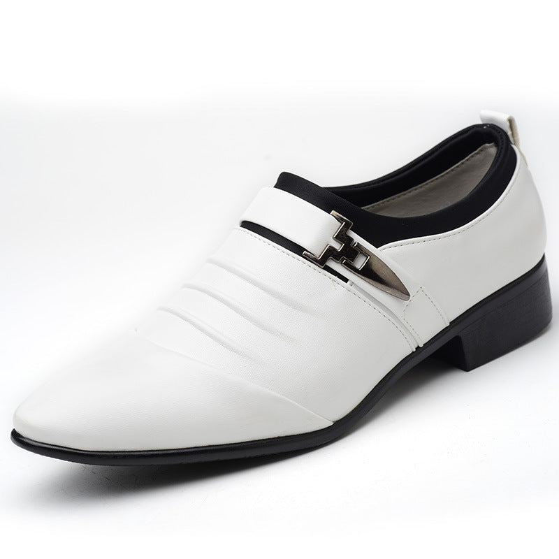 Men's Winter Business Casual Shoes - British Pointed Dress Shoes Large Sizes