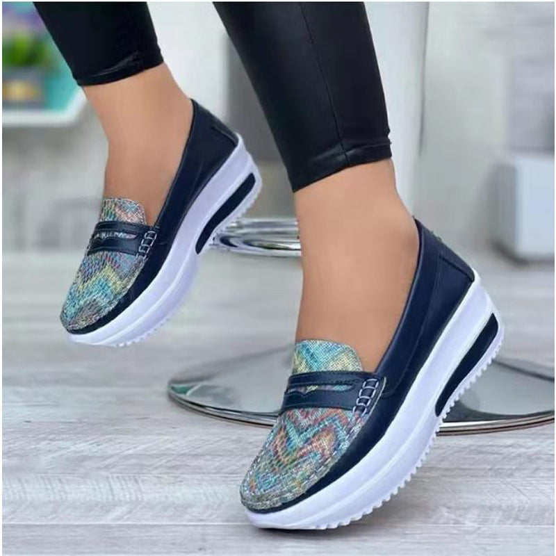 Women's Casual Peas Pumps - Soft-Bottom Work Shoes with Belt Buckle