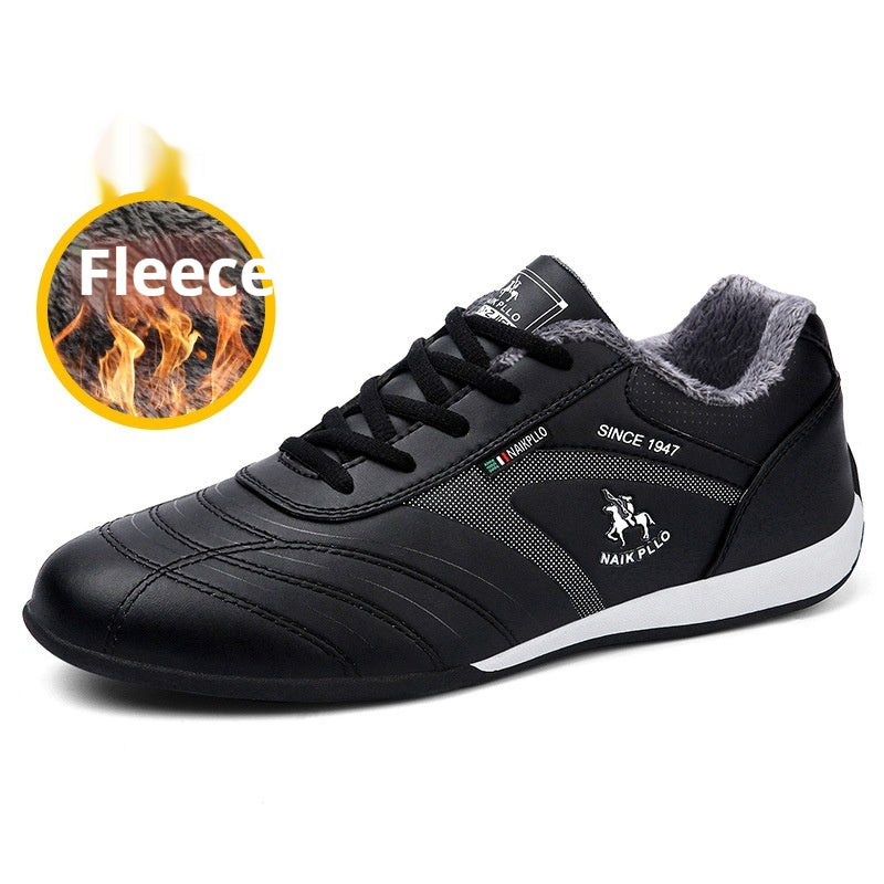 Men's Winter Cotton-Padded Sneakers - Velvet Lined Casual Shoes