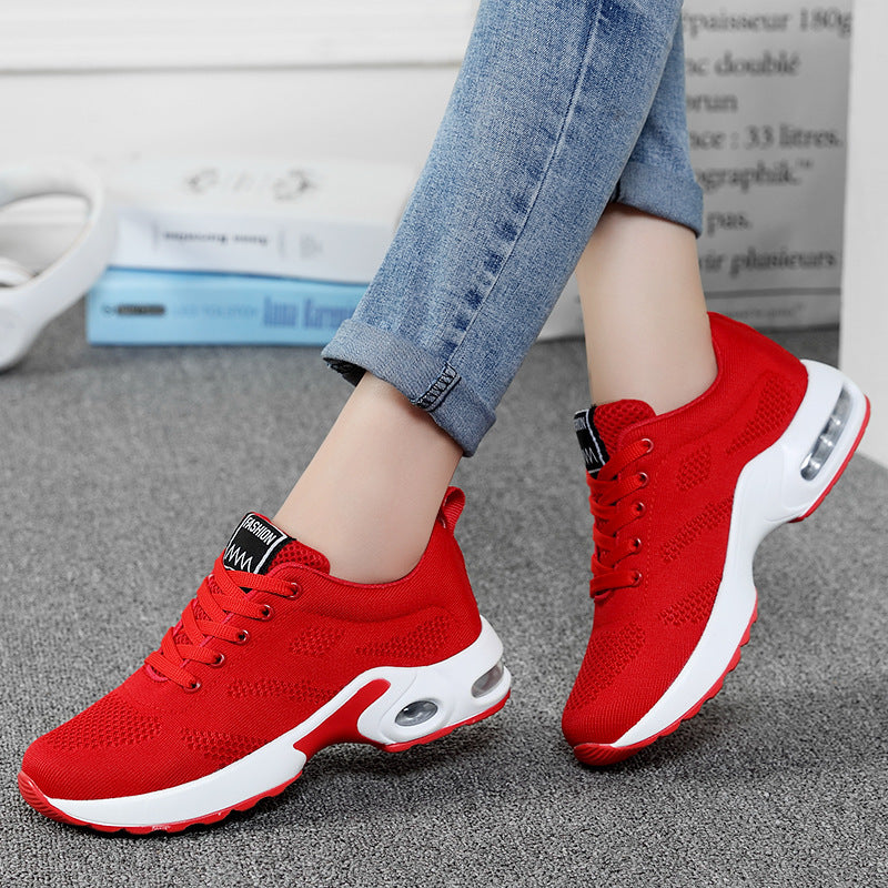 Women's Dense Mesh Flyknit Sneakers - All-Match Comfortable Casual Shoes