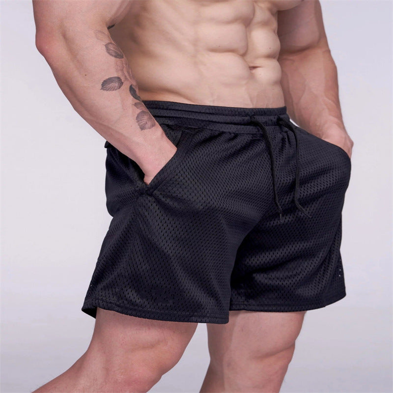 Men's Summer American Style Mesh Shorts - Breathable Athletic Mesh Shorts