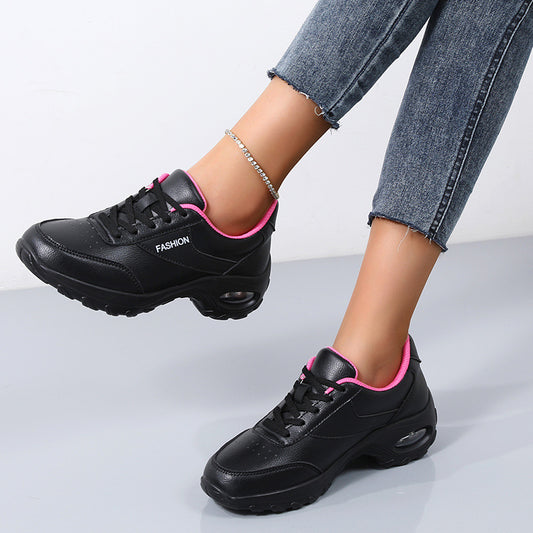 Women's Platform Running Shoes - Thick-Soled Outdoor Athletic Sneakers