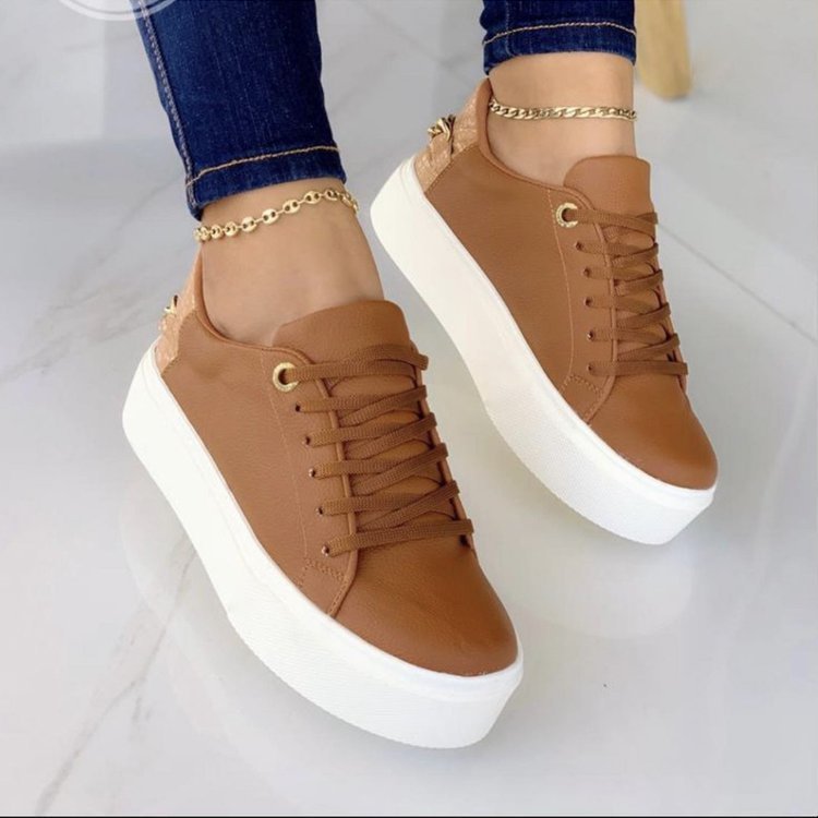 Women's Casual White Sneakers - Classic All-Match Fashion Shoes