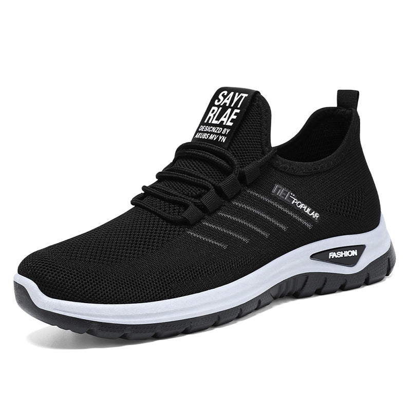 Men's Lightweight Walking Sneakers - Comfortable Soft Bottom Shoes
