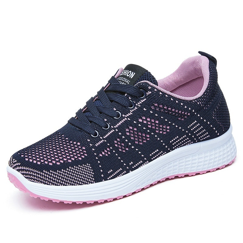 Women's Breathable Running Sneakers - Soft Bottom Casual Athletic Shoes