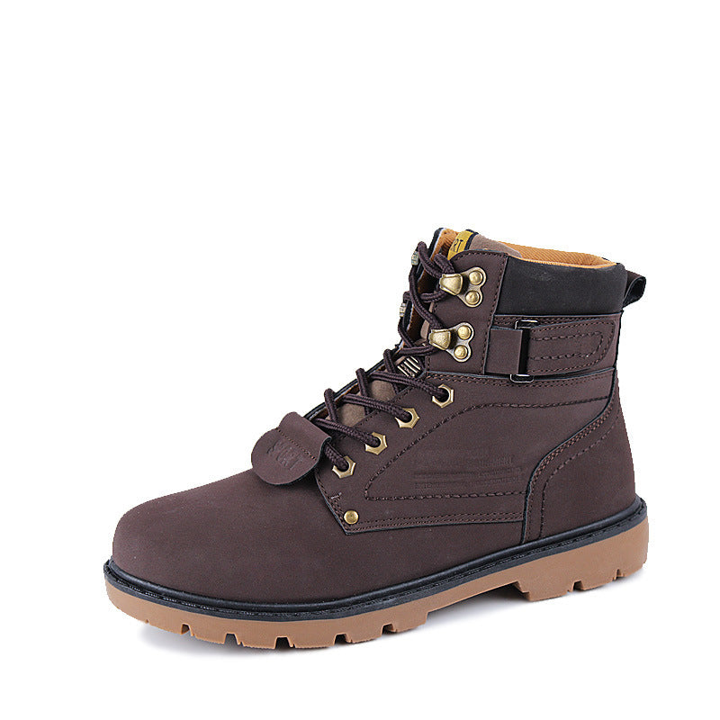 Men's High-Top Desert Work Boots - Tactical Outdoor Ankle Boots
