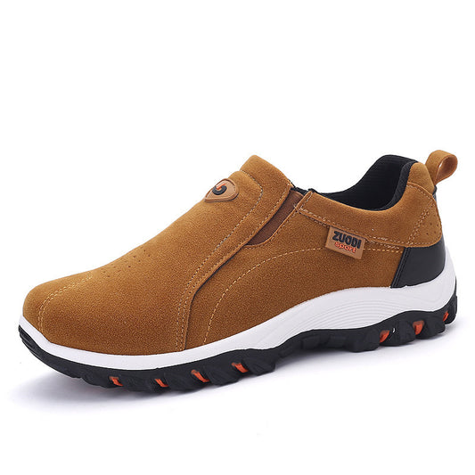 Hiking Thick-Bottom Sports Travel Shoes - Trendy Men's Outdoor Sneakers
