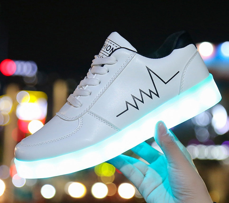 LED Luminous Sneakers - Light Up Shoes for Adults USB Rechargeable