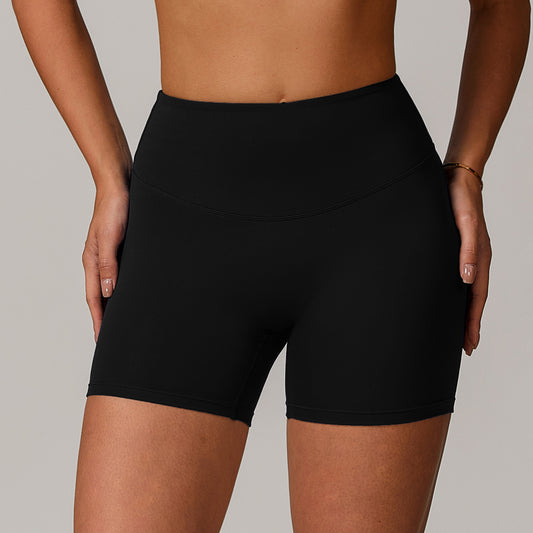 Women's High Waist Hip Lift Yoga Shorts - Running Exercise Athletic Shorts