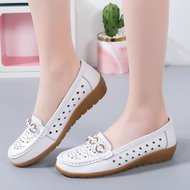 Women's Wedge Driving Shoes - Plus Size Maternity Shoes for Spring & Autumn