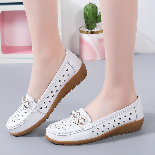 Women's Wedge Driving Shoes - Plus Size Maternity Shoes for Spring & Autumn
