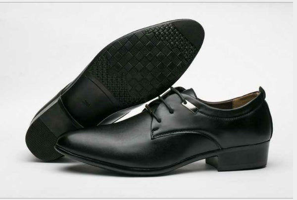 Men's New Leather Business Dress Shoes - Casual Professional Footwear