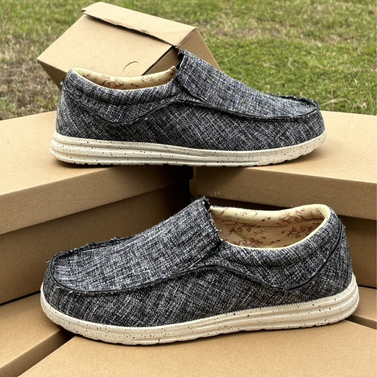 Men's Canvas Summer Sneakers - Ultra-Light Breathable Casual Shoes