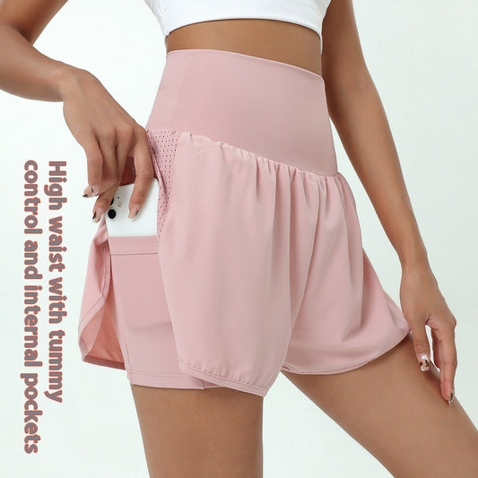 Women's Gym Running Exercise Shorts - High Performance Workout Shorts
