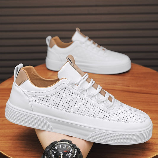 Thick Bottom Platform Sneakers - Stylish Lace-Up Casual Shoes