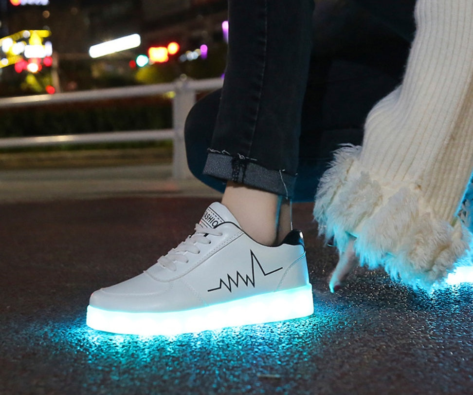 LED Luminous Sneakers - Light Up Shoes for Adults USB Rechargeable