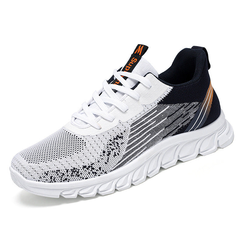 Wavy Bottom Fashion Sneakers - Sport Running Walking Shoes for Men