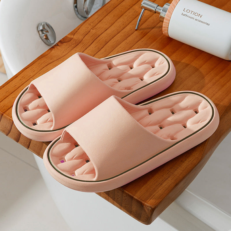 Unisex Non-Slip Bathroom Slippers - Thick Sole House Shoes