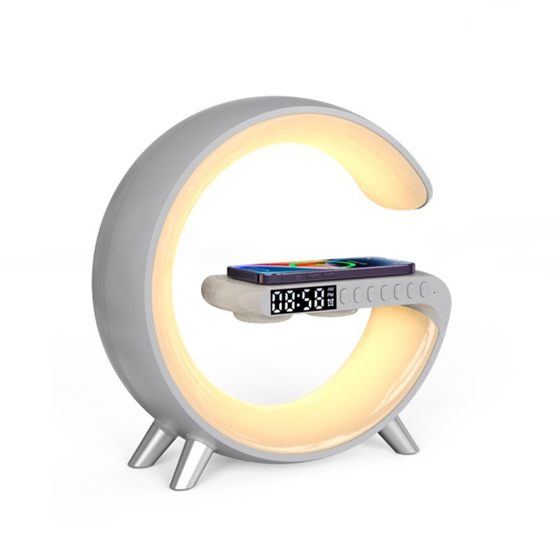 G-Shaped LED Lamp with Bluetooth Speaker & Wireless Charger - Smart Atmosphere Light