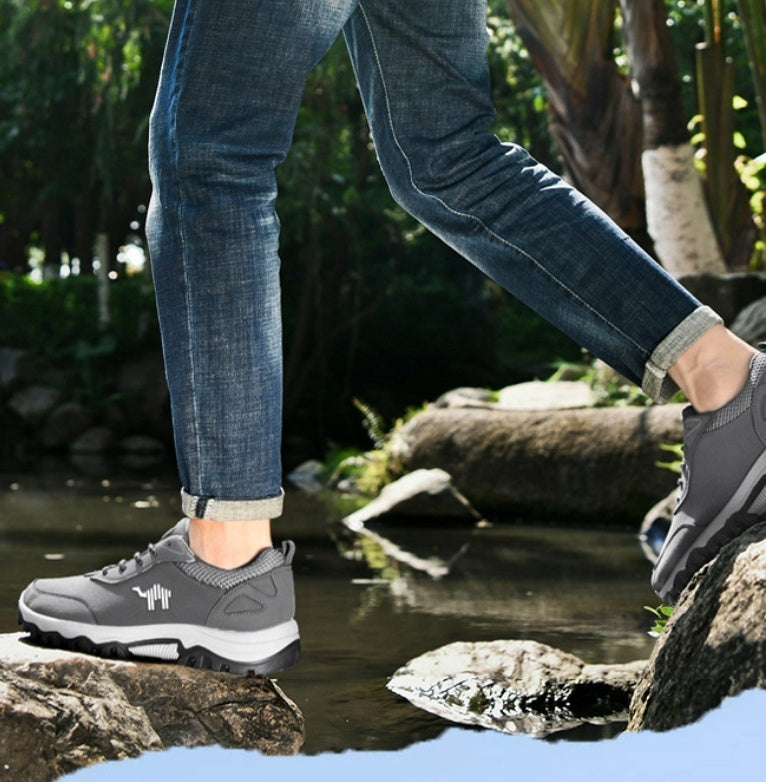Plus Size Outdoor Casual Sneakers - High-Top Breathable Athletic Shoes