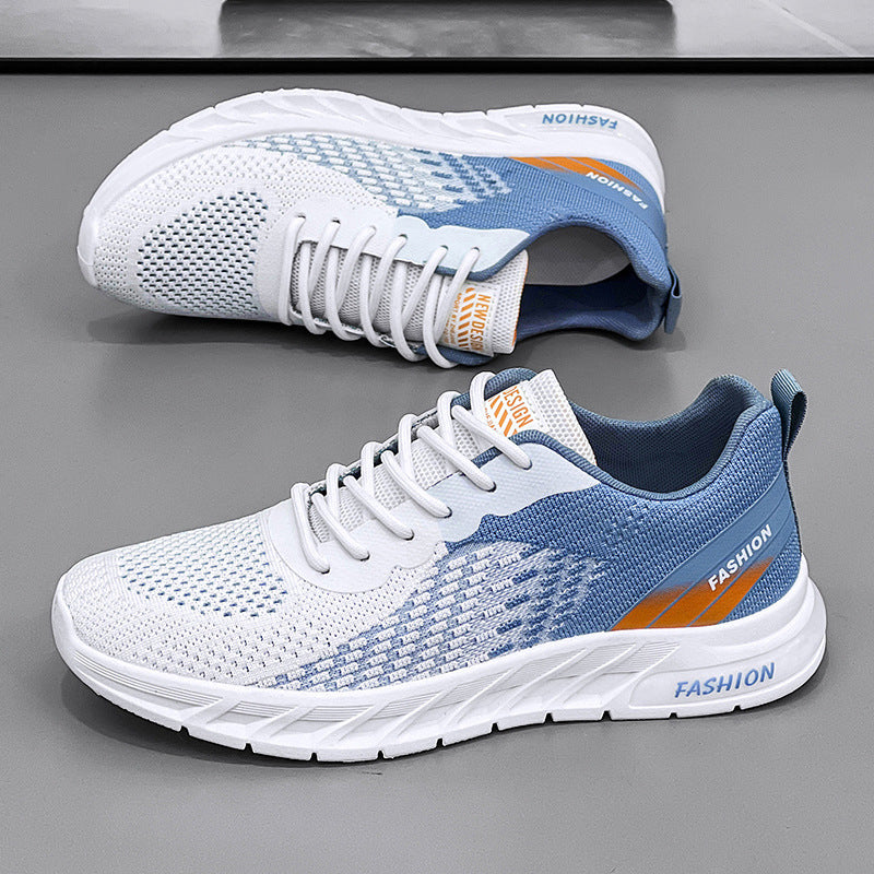 Breathable Fly Woven Mesh Running Sneakers - Casual Athletic Shoes