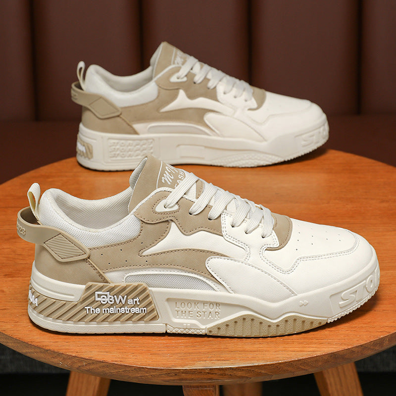 Men's Breathable White Sneakers
