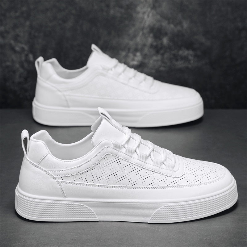 Thick Bottom Platform Sneakers - Stylish Lace-Up Casual Shoes