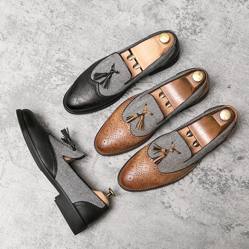 British Versatile Leather Shoes - Casual Dress Shoes for Men